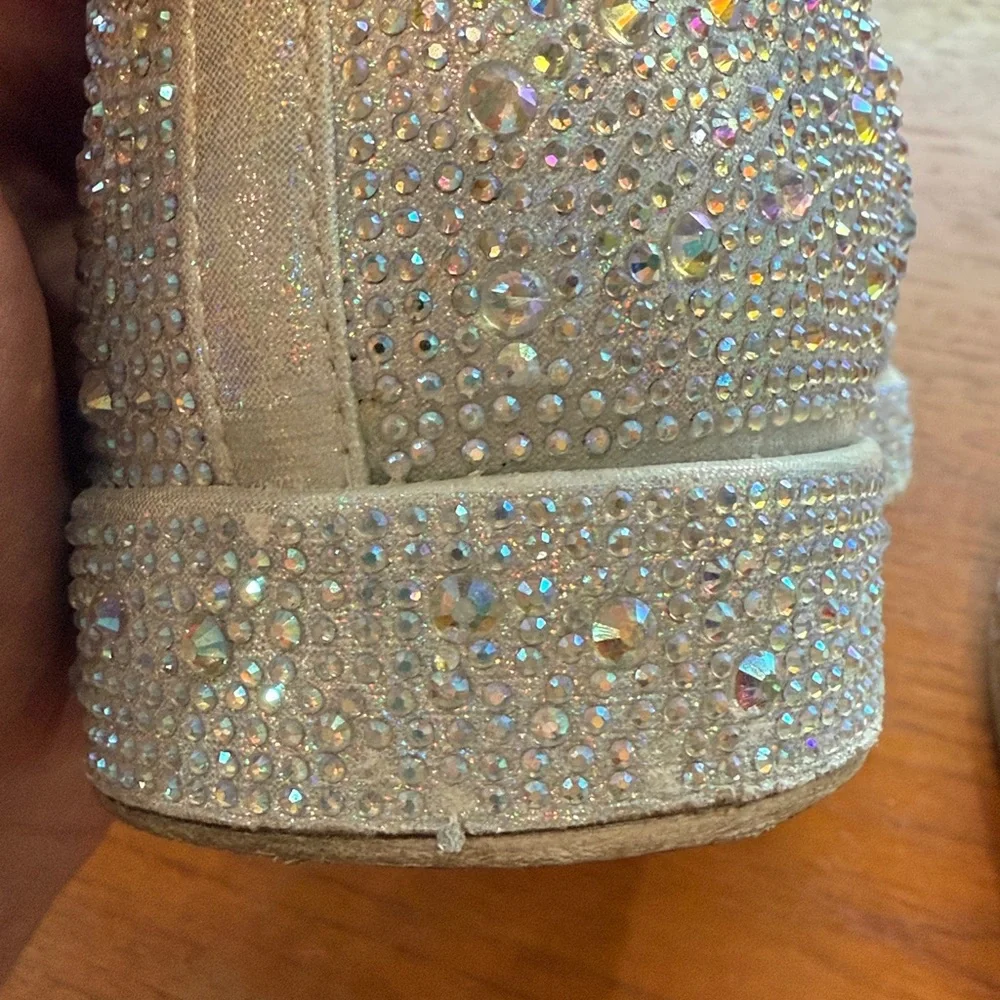 INC Lola Silver Rhinestone Sneakers - Picture 7 of 10